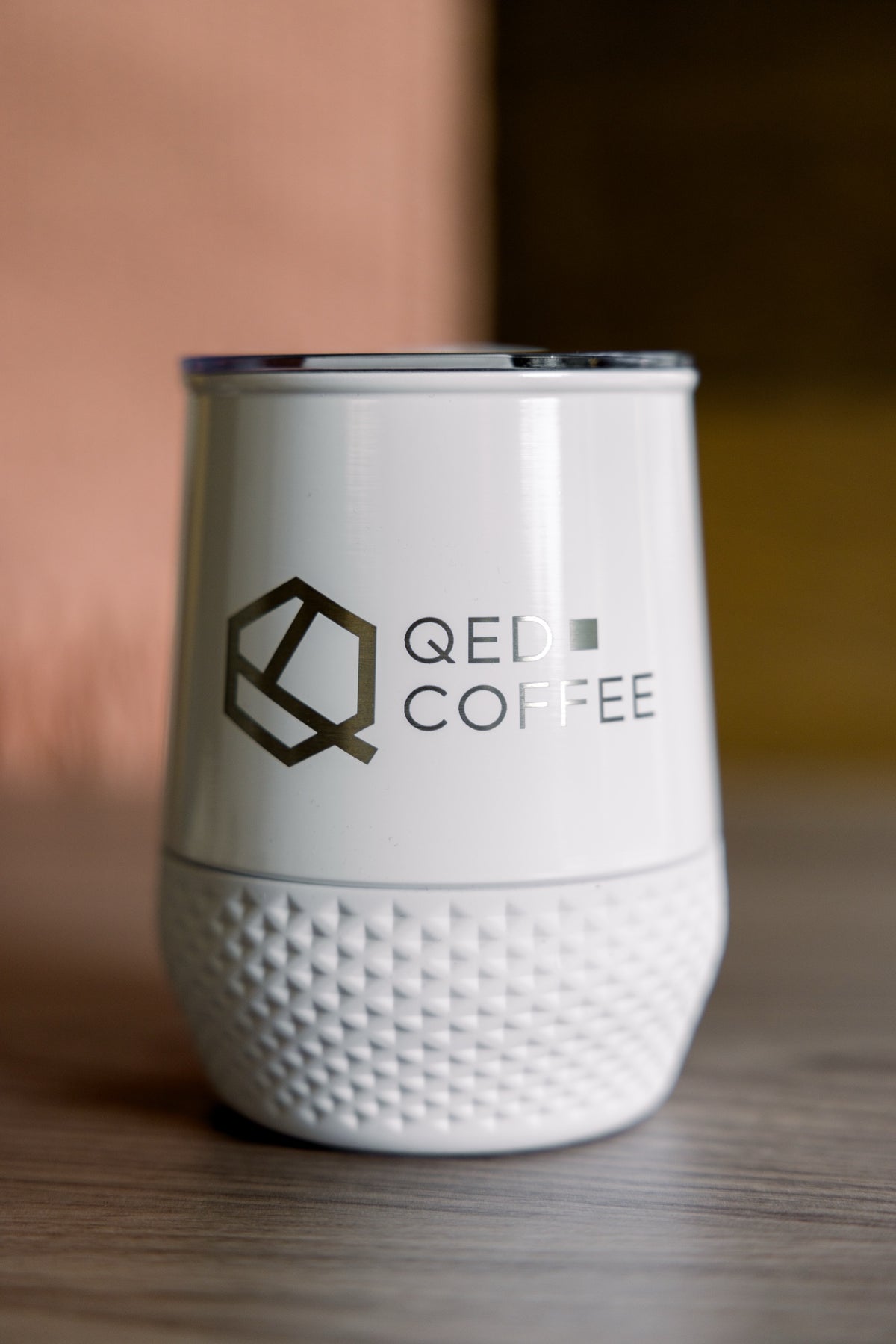 QED Coffee Eros Insulated Tumbler — 12 oz, White