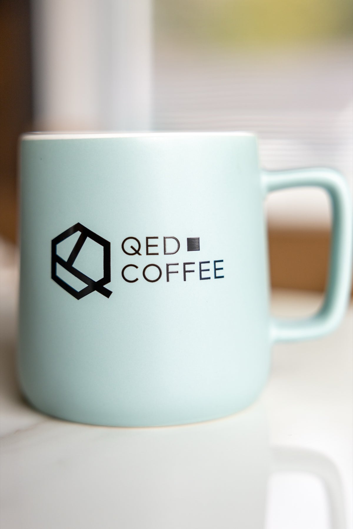 QED Coffee Oslo Stoneware Mug — 12 oz Teal