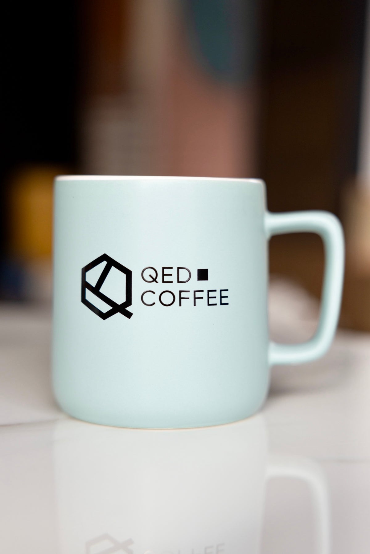 QED Coffee Oslo Stoneware Mug — 12 oz Teal