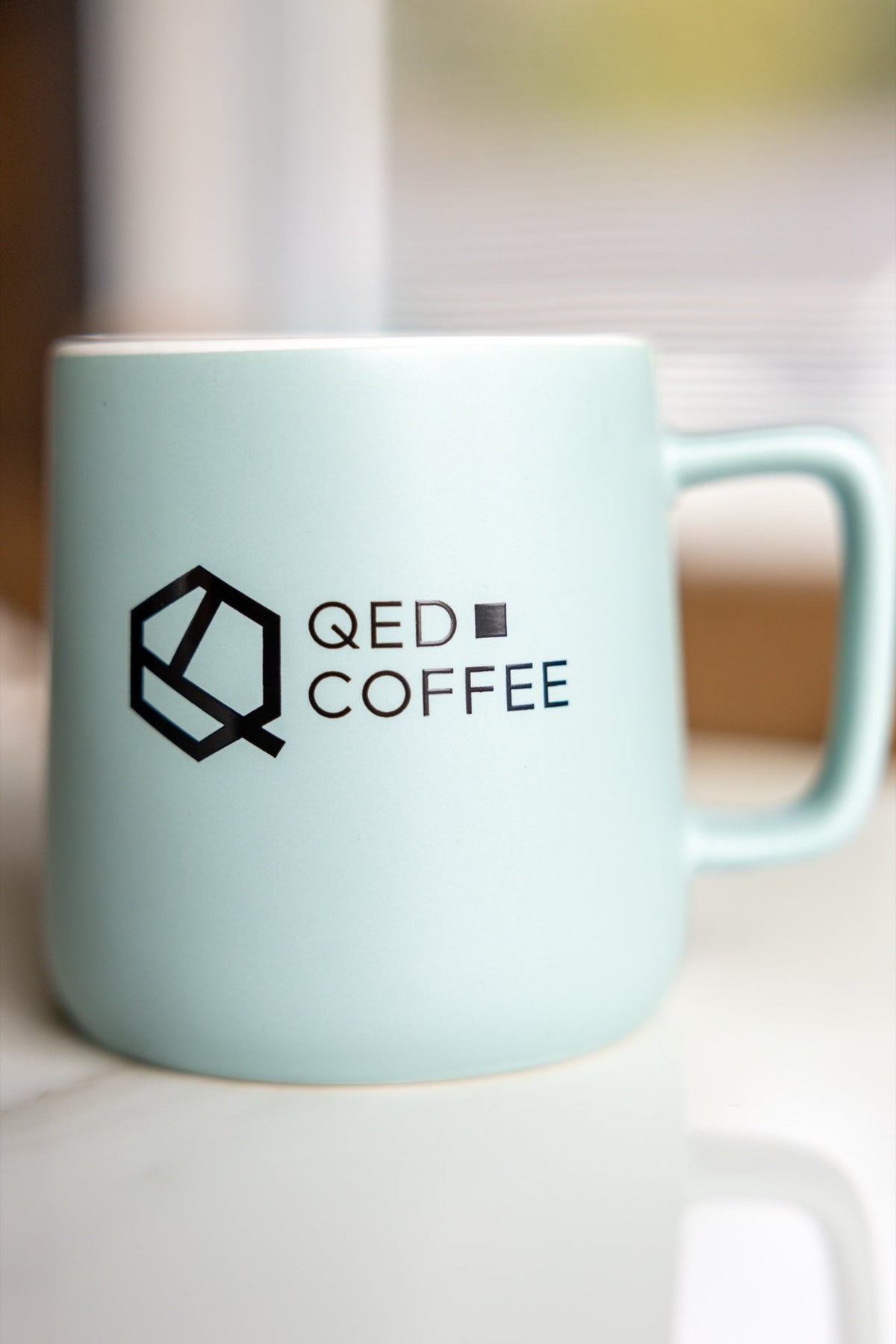 QED Coffee Oslo Stoneware Mug — 12 oz Teal - QED Coffee